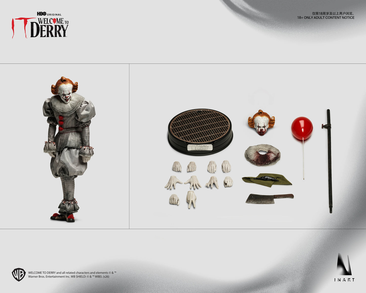 InArt 1/6 Pennywise "IT: Welcome to Derry Season 1" | InArt 1/6 Scale
