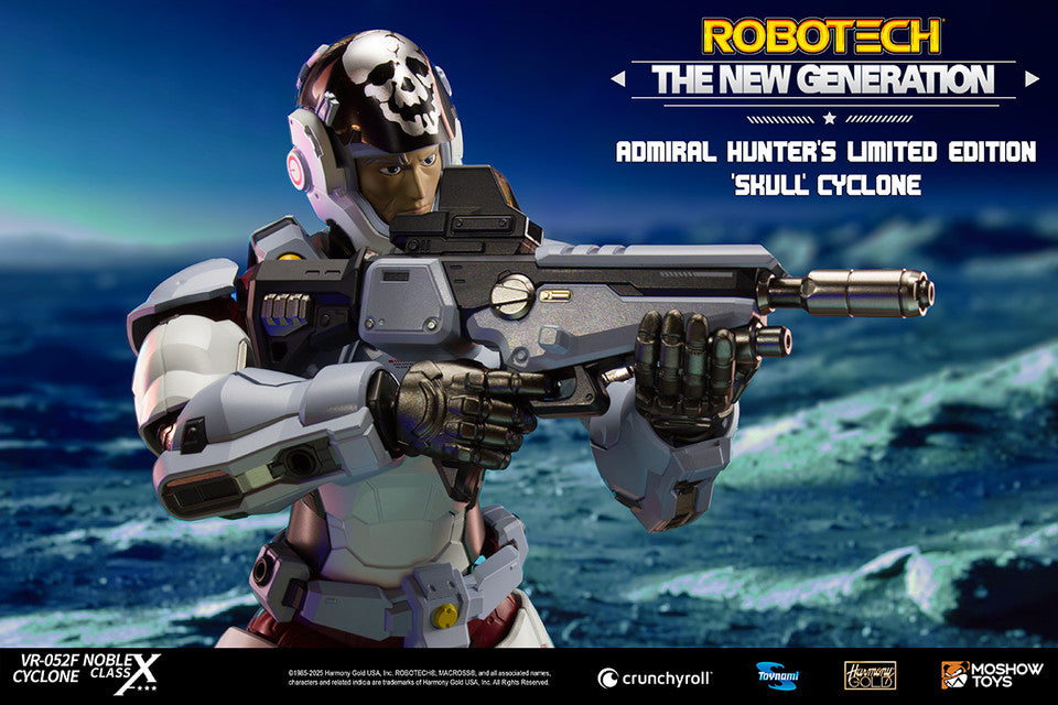 Admiral Hunter’s Exclusive VR-052F Cyclone Noble Class X Robotech The New Generation Cyclone Motorcycle by Moshow exclusive