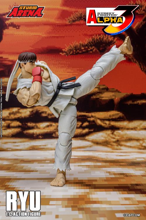 Pre Order Street Fighter Alpha 3 Storm Arena Ryu 1/12 Scale Action Figure