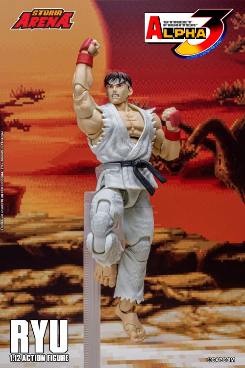 Pre Order Street Fighter Alpha 3 Storm Arena Ryu 1/12 Scale Action Figure