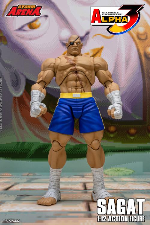 Pre Order Street Fighter Alpha 3 Storm Arena Sagat 1/12 Scale Action Figure
