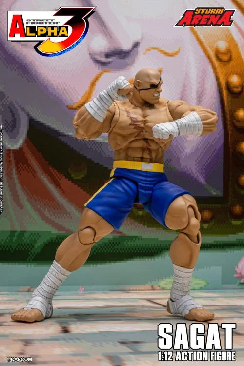 Pre Order Street Fighter Alpha 3 Storm Arena Sagat 1/12 Scale Action Figure