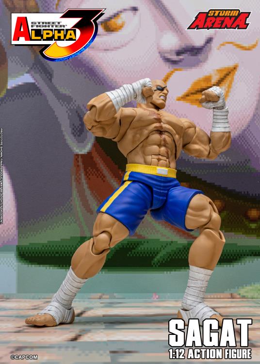 Pre Order Street Fighter Alpha 3 Storm Arena Sagat 1/12 Scale Action Figure