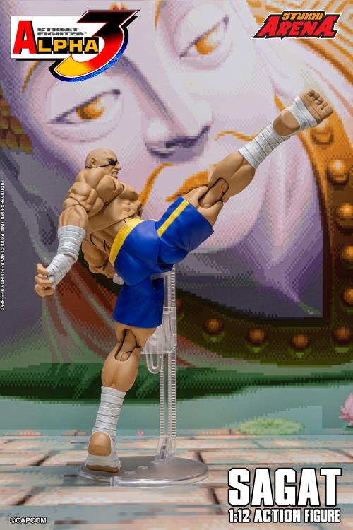 Pre Order Street Fighter Alpha 3 Storm Arena Sagat 1/12 Scale Action Figure