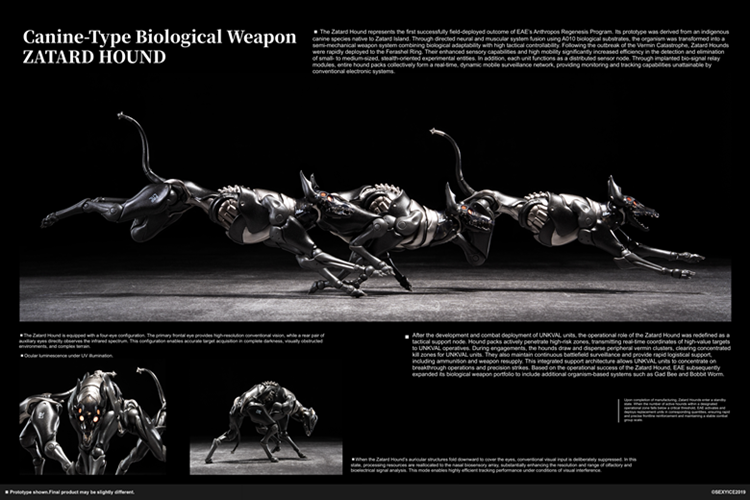 Sexy Ice Vermin: EAE Canine type Biological Weapon Zatard Hound – 1/12 Scale | Sexy Ice 2019 Studio