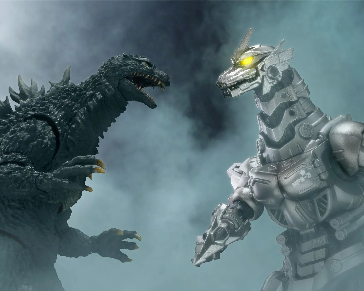 S.H.MonsterArts Multi Purpose-Fighting System Kiryu (Heavily Armed Type / High Mobility Type) "Godzilla: Tokyo SOS" -Movie Graphic Plus | Bandai Tamashii Nations