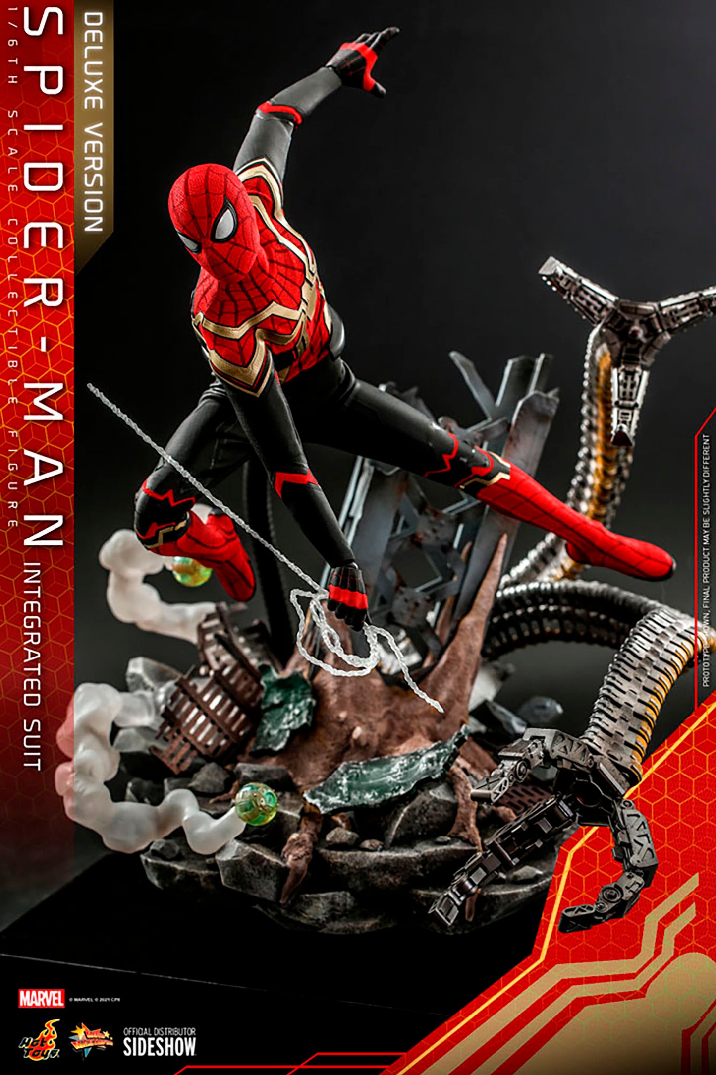 Hot Toys Spider-Man (Integrated Suit) Deluxe Edition "Spider-Man: No Way Home" | Hot Toys 1/6 Scale