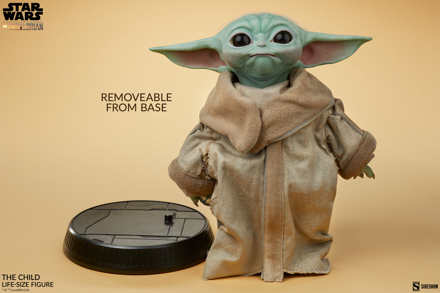 Sideshow Life-Size Figure The Child (Grogu) "Star Wars: The Mandalorian" | Sideshow Collectibles 1/1 Scale