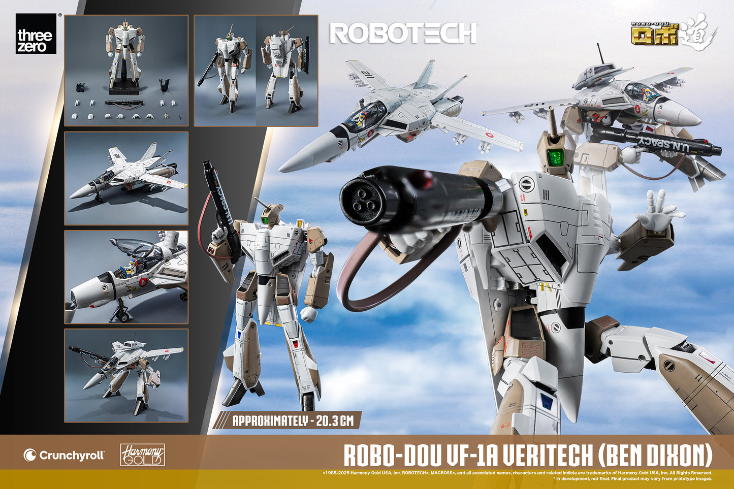 ROBO-DOU VF-1A Veritech (Ben Dixon) "Robotech" | Threezero