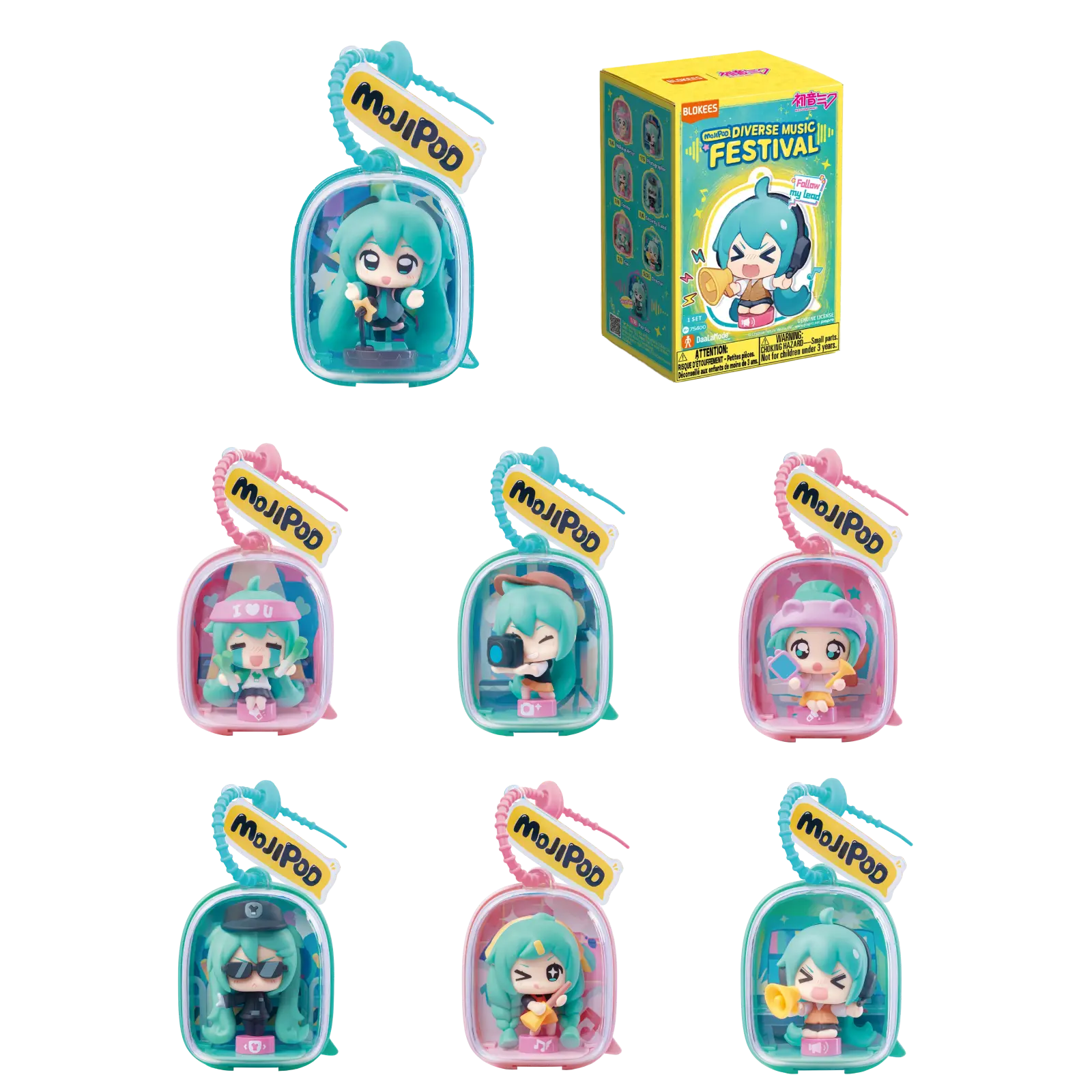 Hatsune Miku MOJIPOD Diverse Music Festival Case of 6 | Blokees