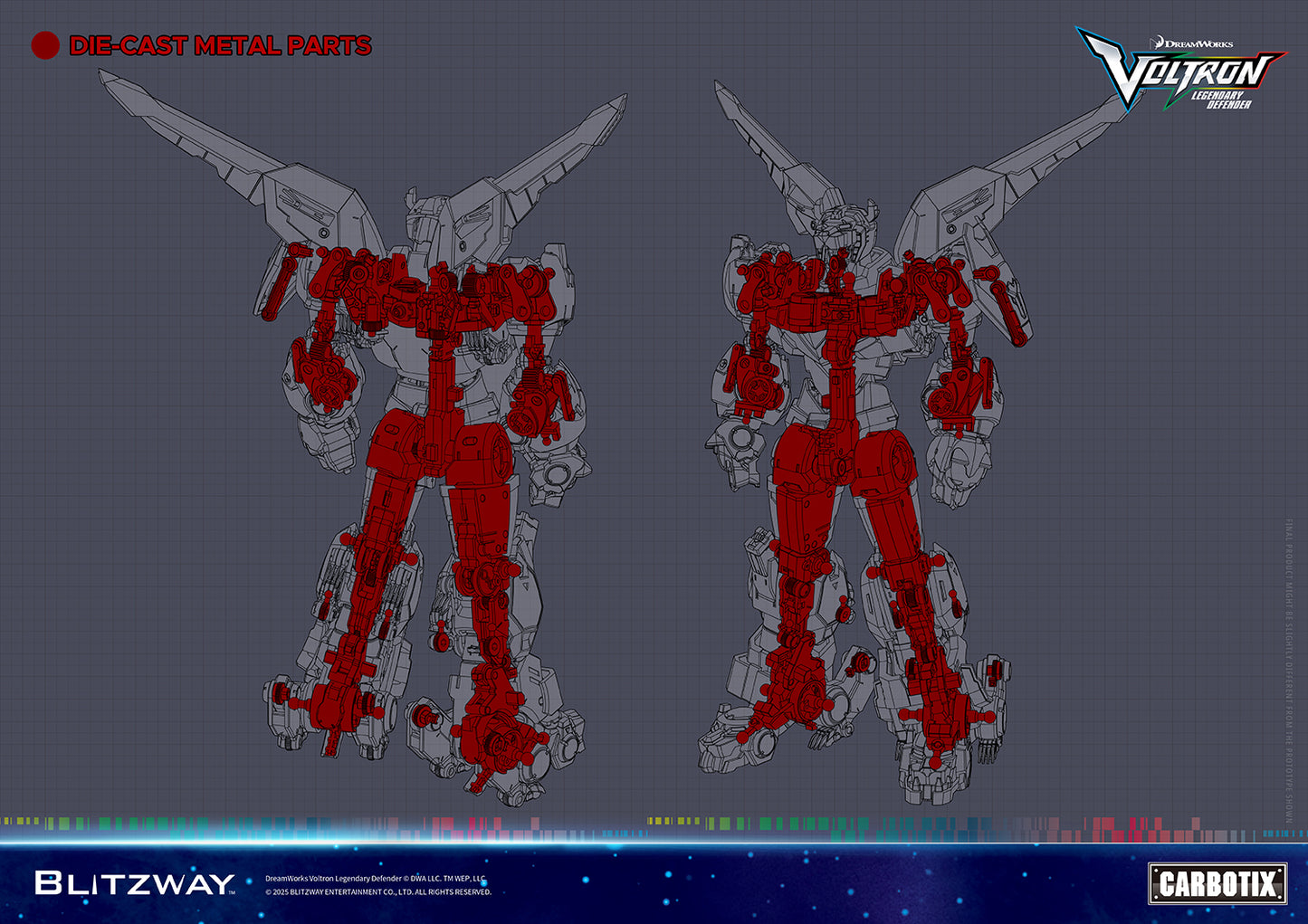 Blitzway Carbotix Voltron Legendary Defender (Special Limited Edition) | Blitzway