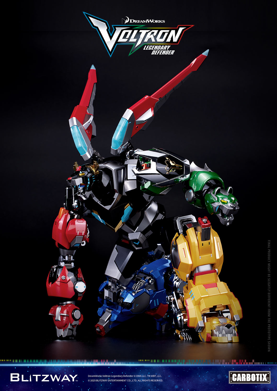 Blitzway Carbotix Voltron Legendary Defender (Special Limited Edition) | Blitzway