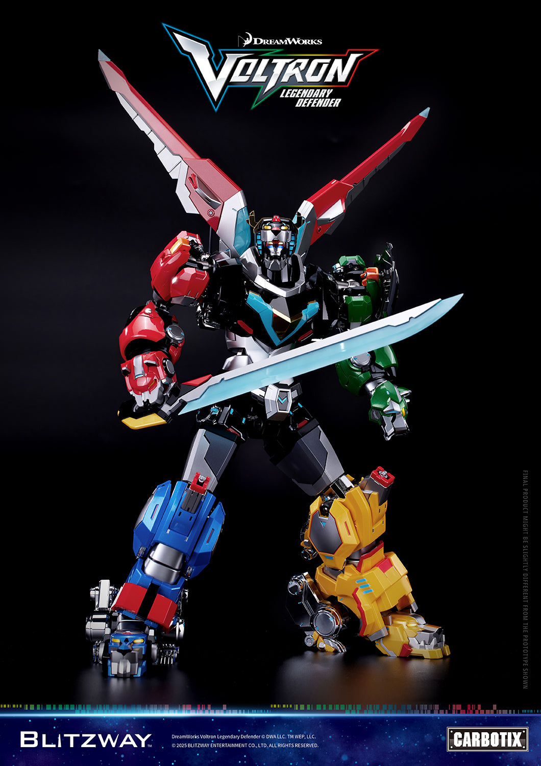 Blitzway Carbotix Voltron Legendary Defender (Special Limited Edition) | Blitzway