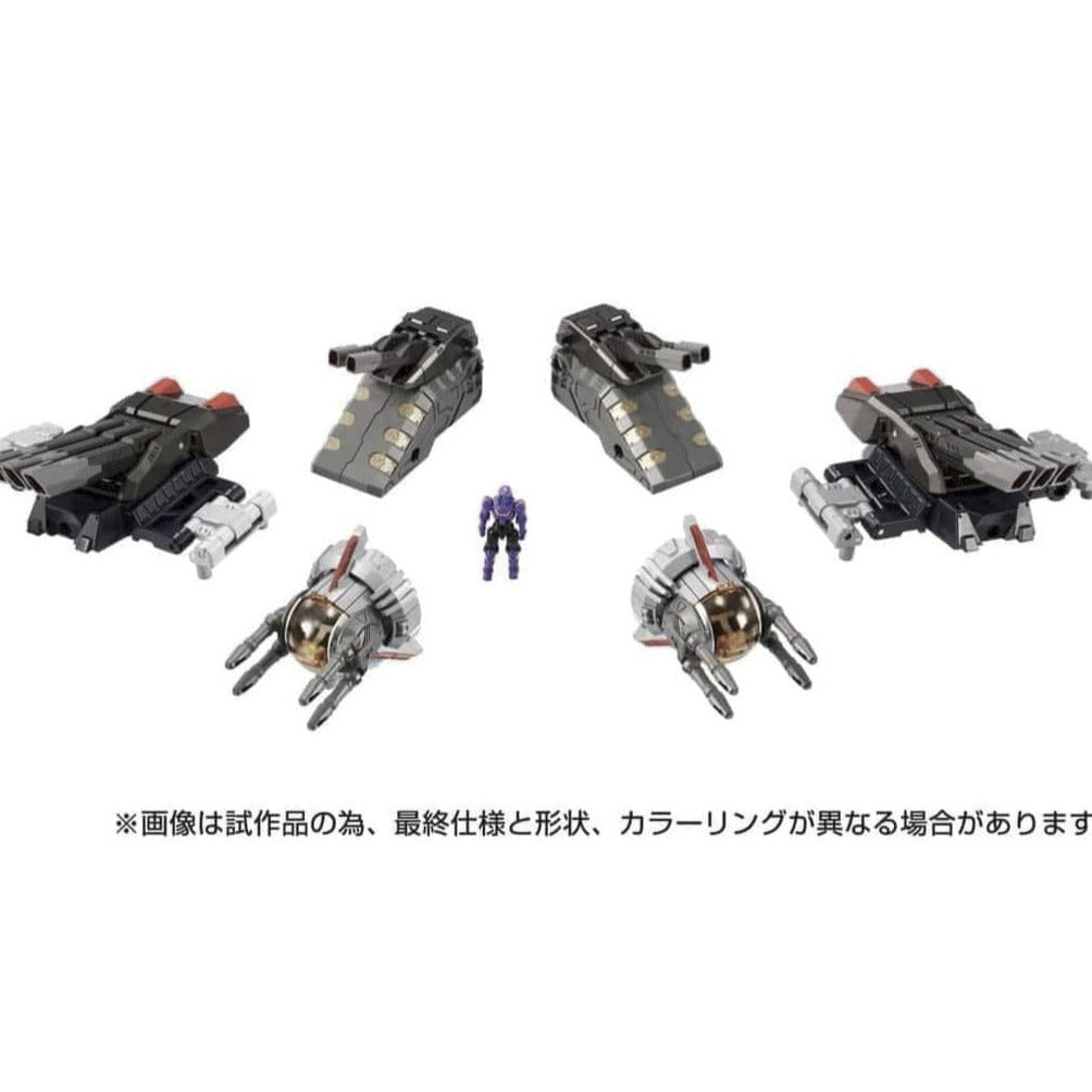 DA-98 Grand Dion Reinforcement Unit A Second Main Turret and Sub Turret Set Diaclone