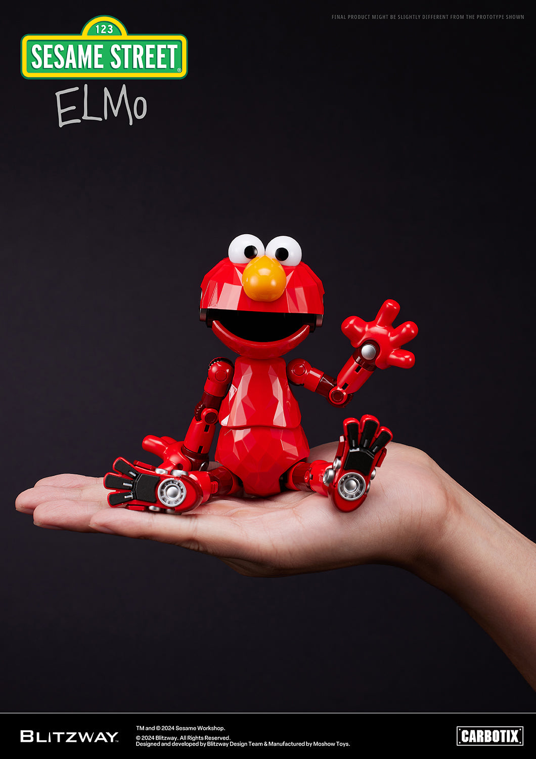 Pre Order Sesame Street Elmo - Blitzway Carbotix Action Figure
