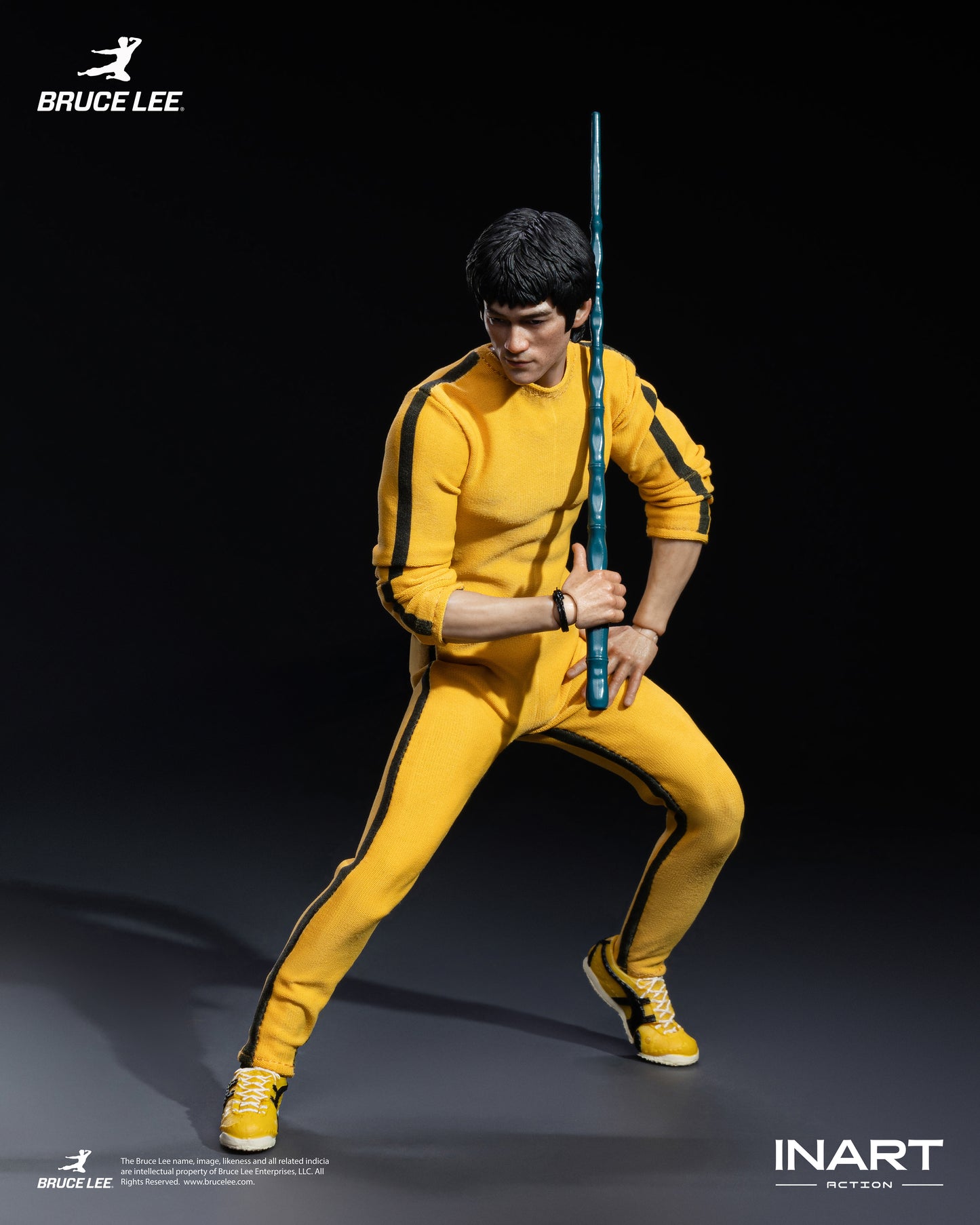 InArt 1/12 Bruce Lee - Yellow Jumpsuit "Bruce Lee" Queen Studio | InArt 1/12 Scale