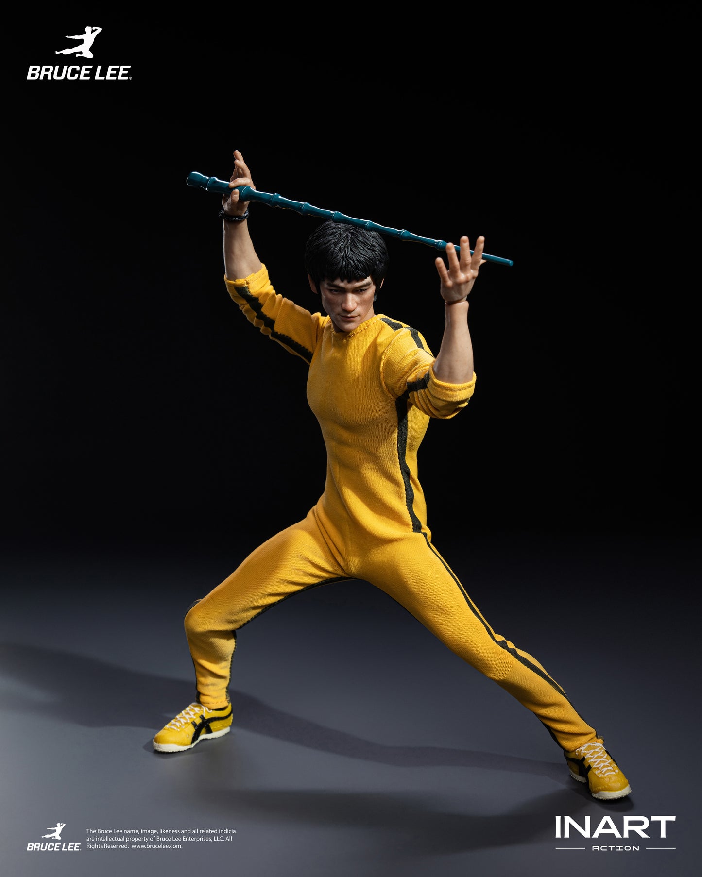 InArt 1/12 Bruce Lee - Yellow Jumpsuit "Bruce Lee" Queen Studio | InArt 1/12 Scale