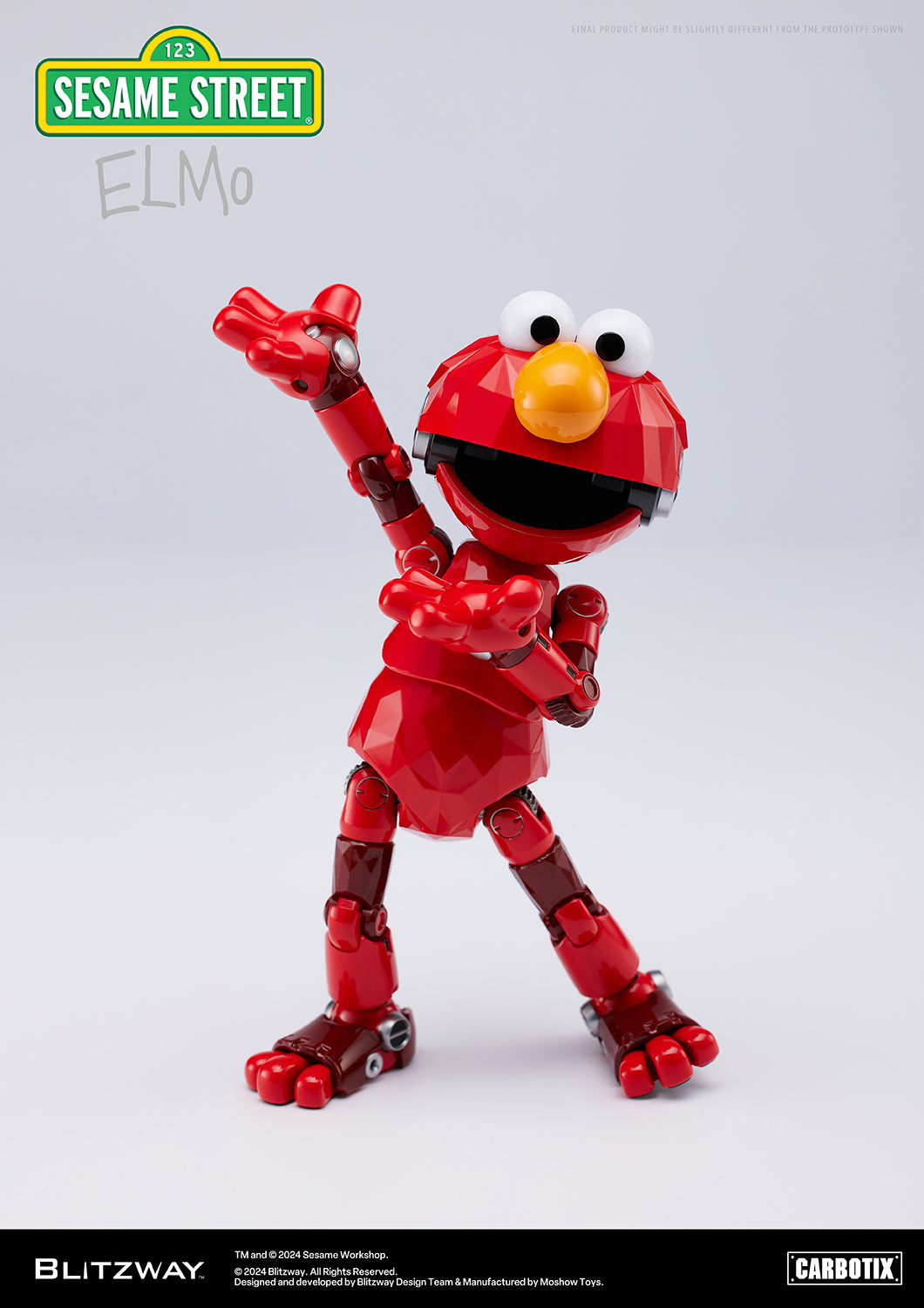 Pre Order Sesame Street Elmo - Blitzway Carbotix Action Figure