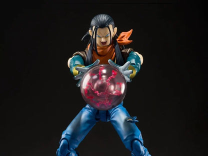 Dragon Ball GT S.H.Figuarts Super Android 17 chargin fireball close up