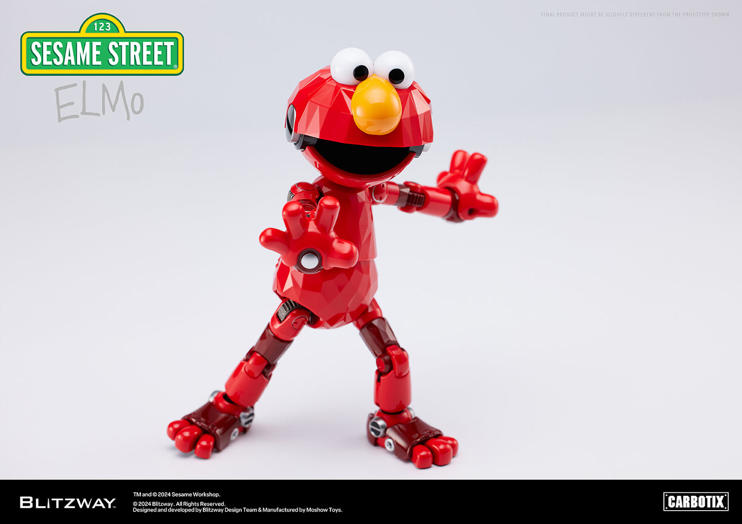 Pre Order Sesame Street Elmo - Blitzway Carbotix Action Figure