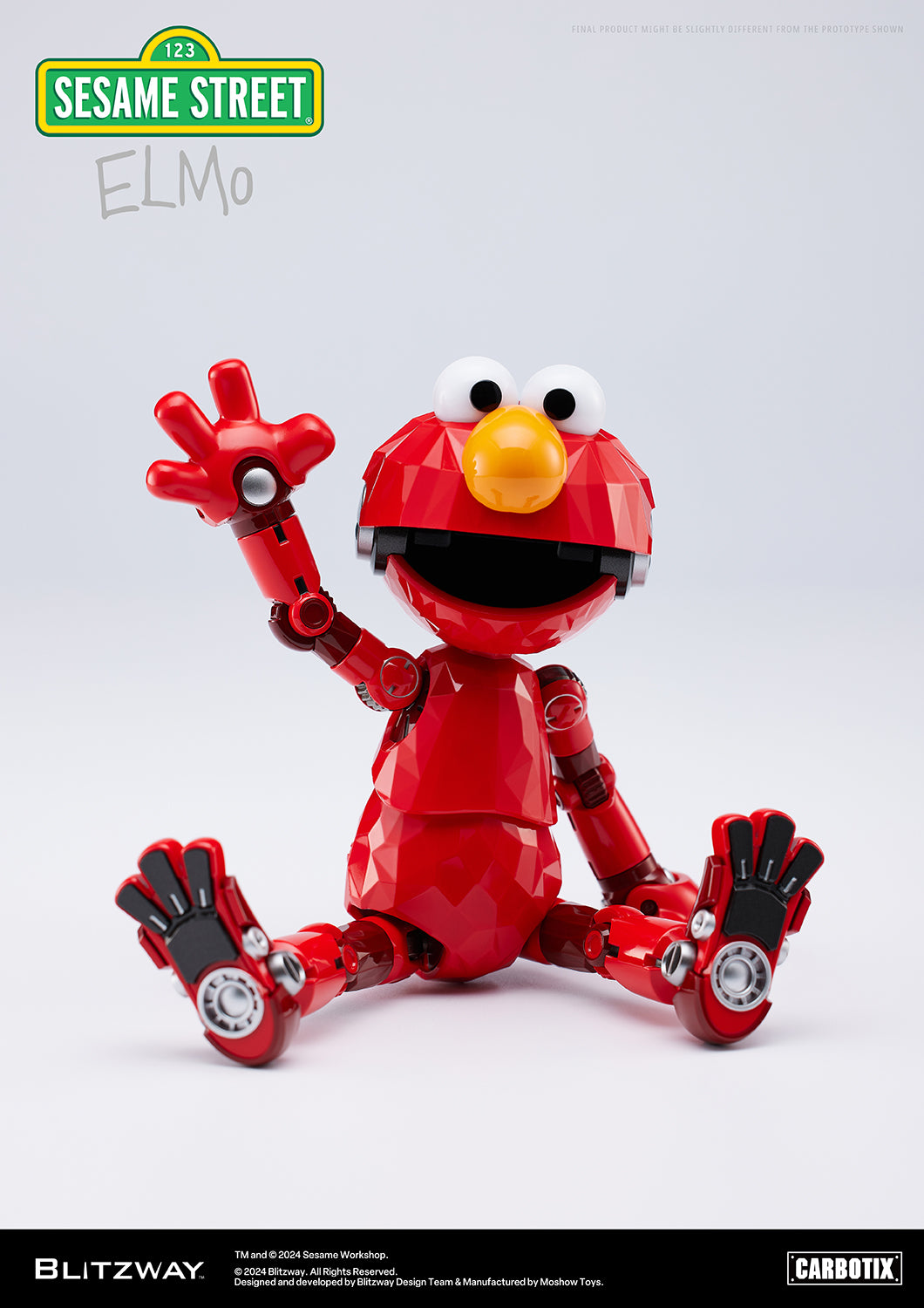 Pre Order Sesame Street Elmo - Blitzway Carbotix Action Figure