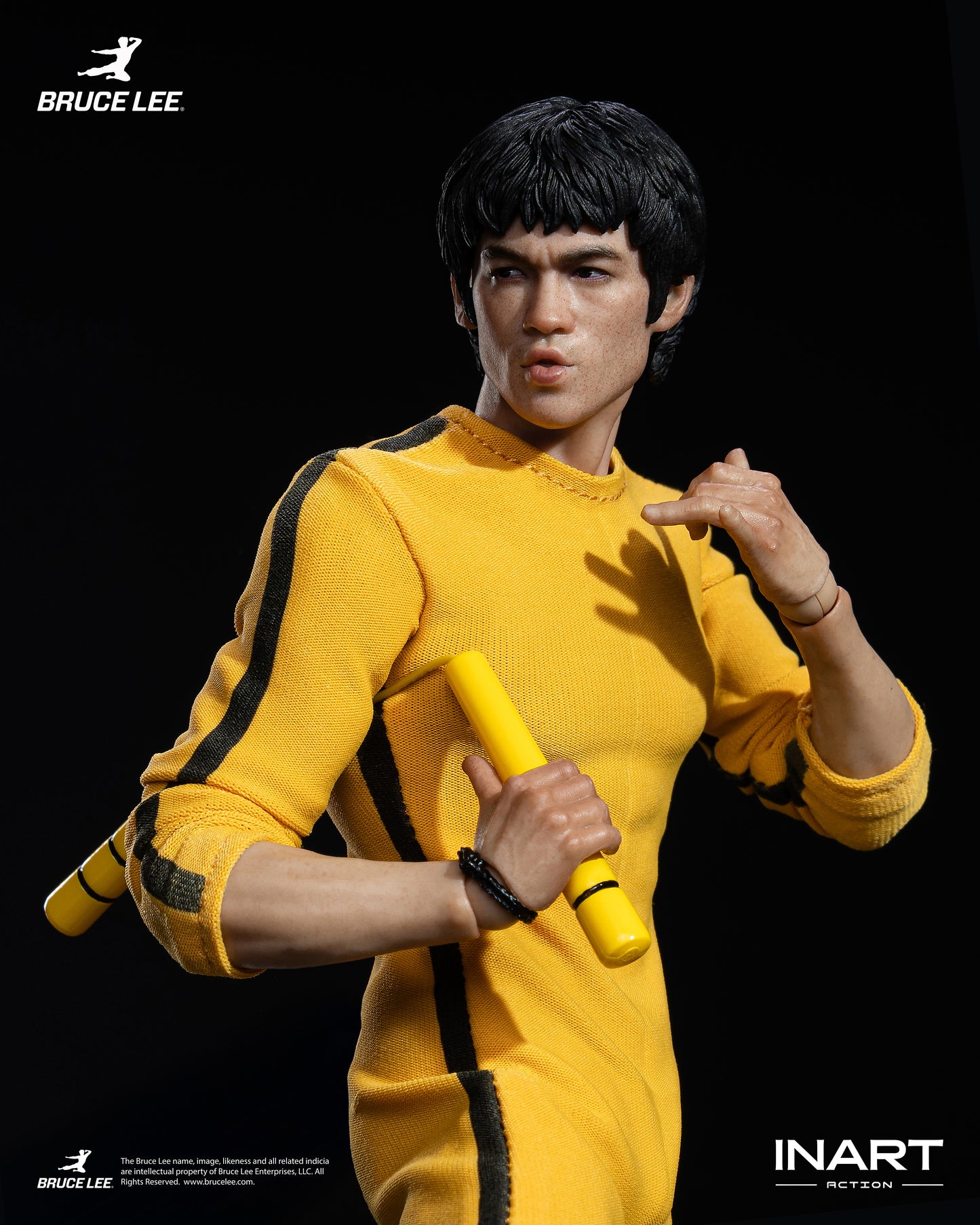 InArt 1/12 Bruce Lee - Yellow Jumpsuit "Bruce Lee" Queen Studio | InArt 1/12 Scale