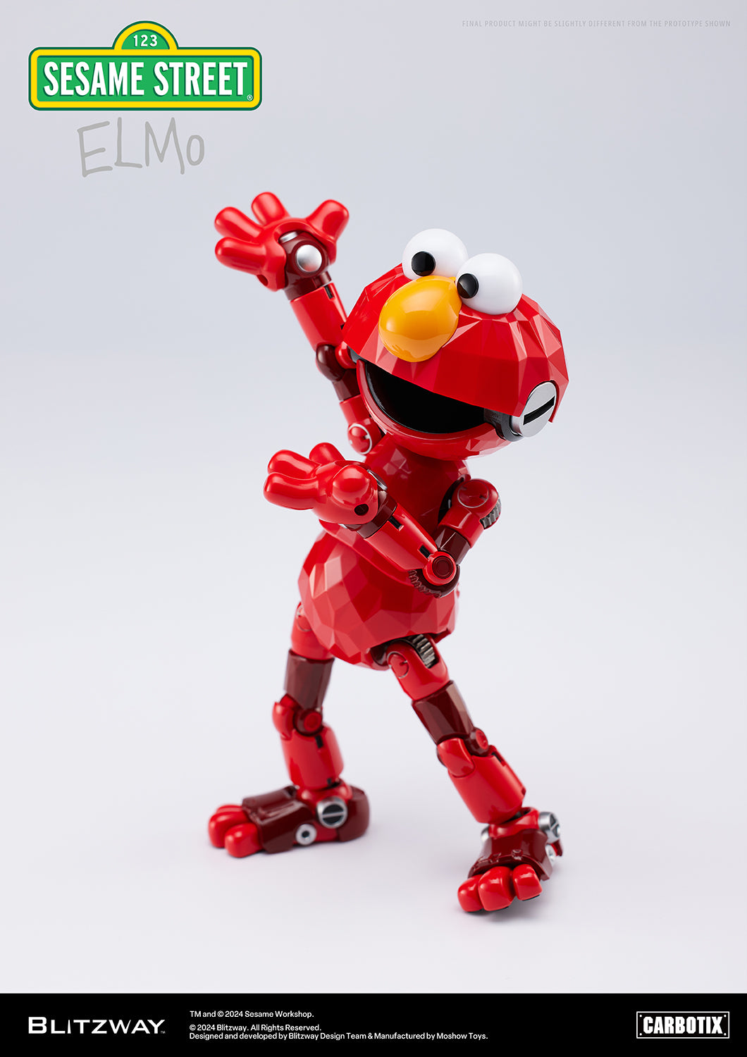 Pre Order Sesame Street Elmo - Blitzway Carbotix Action Figure