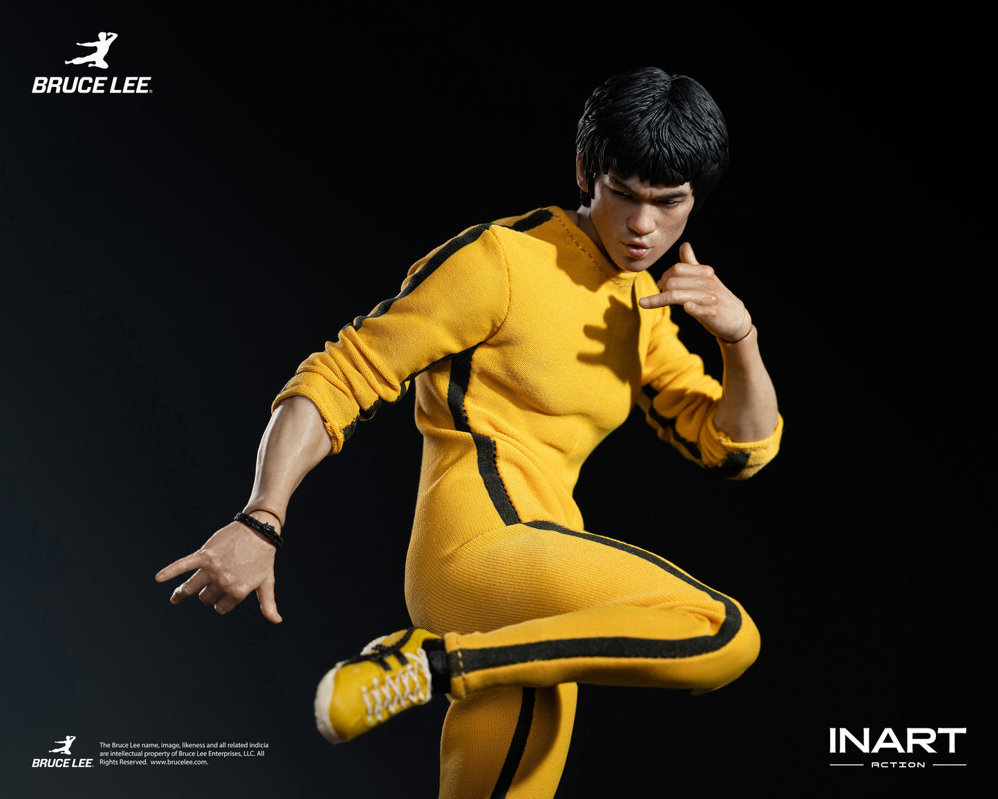 InArt 1/12 Bruce Lee - Yellow Jumpsuit "Bruce Lee" Queen Studio | InArt 1/12 Scale