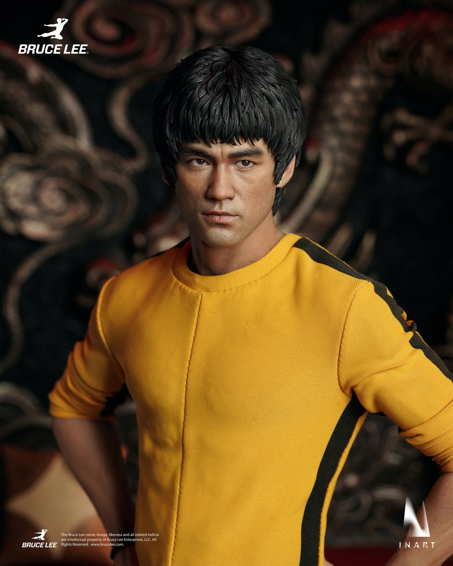 InArt 1/6 Bruce Lee - Yellow Jumpsuit "Bruce Lee" Queen Studio | InArt 1/6 Scale
