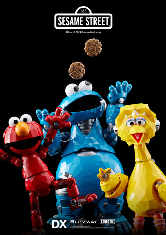 Pre Order Sesame Street Iconic Trio Reimagined DX Version - Blitzway Carbotix Action Figure