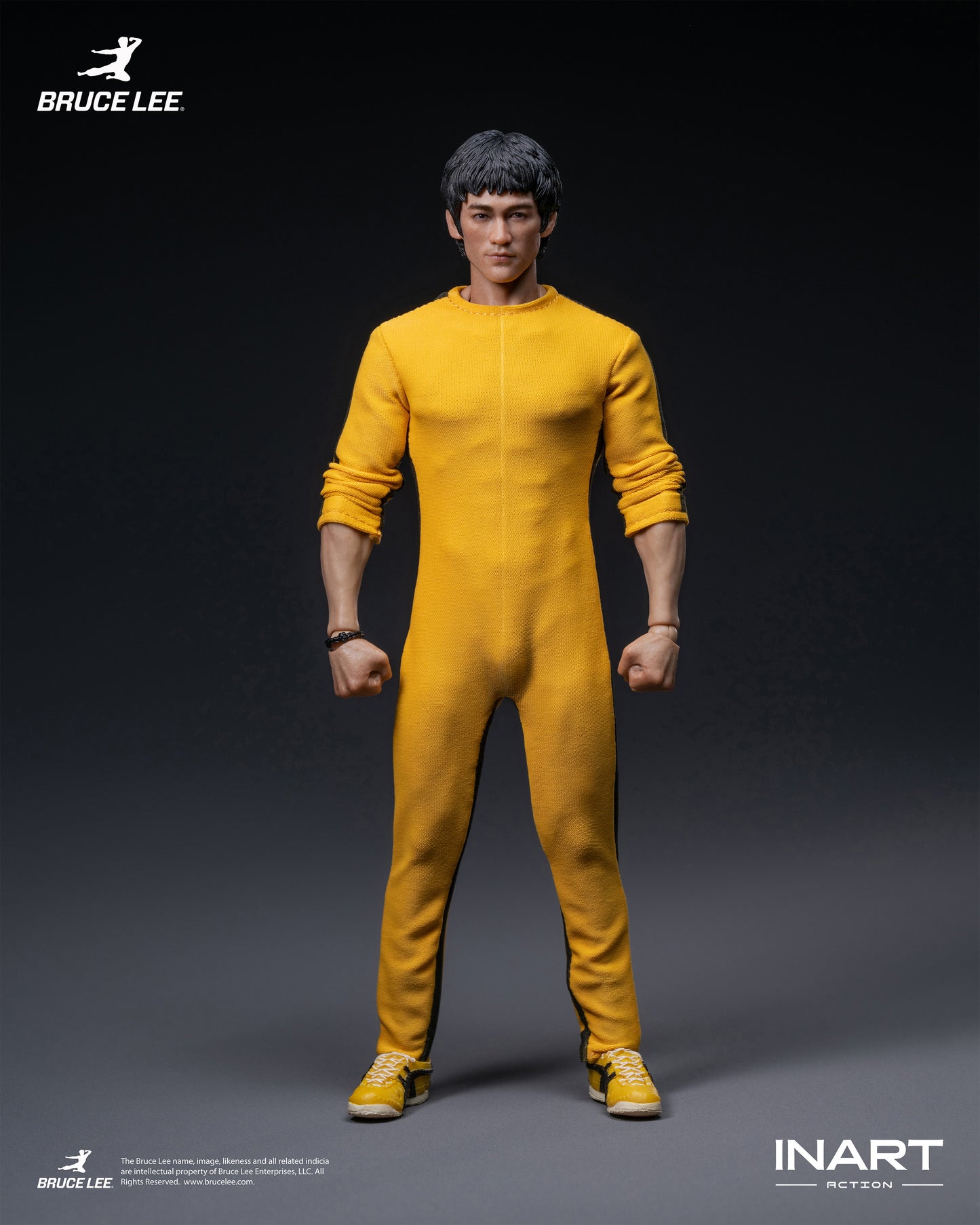 InArt 1/12 Bruce Lee - Yellow Jumpsuit "Bruce Lee" Queen Studio | InArt 1/12 Scale