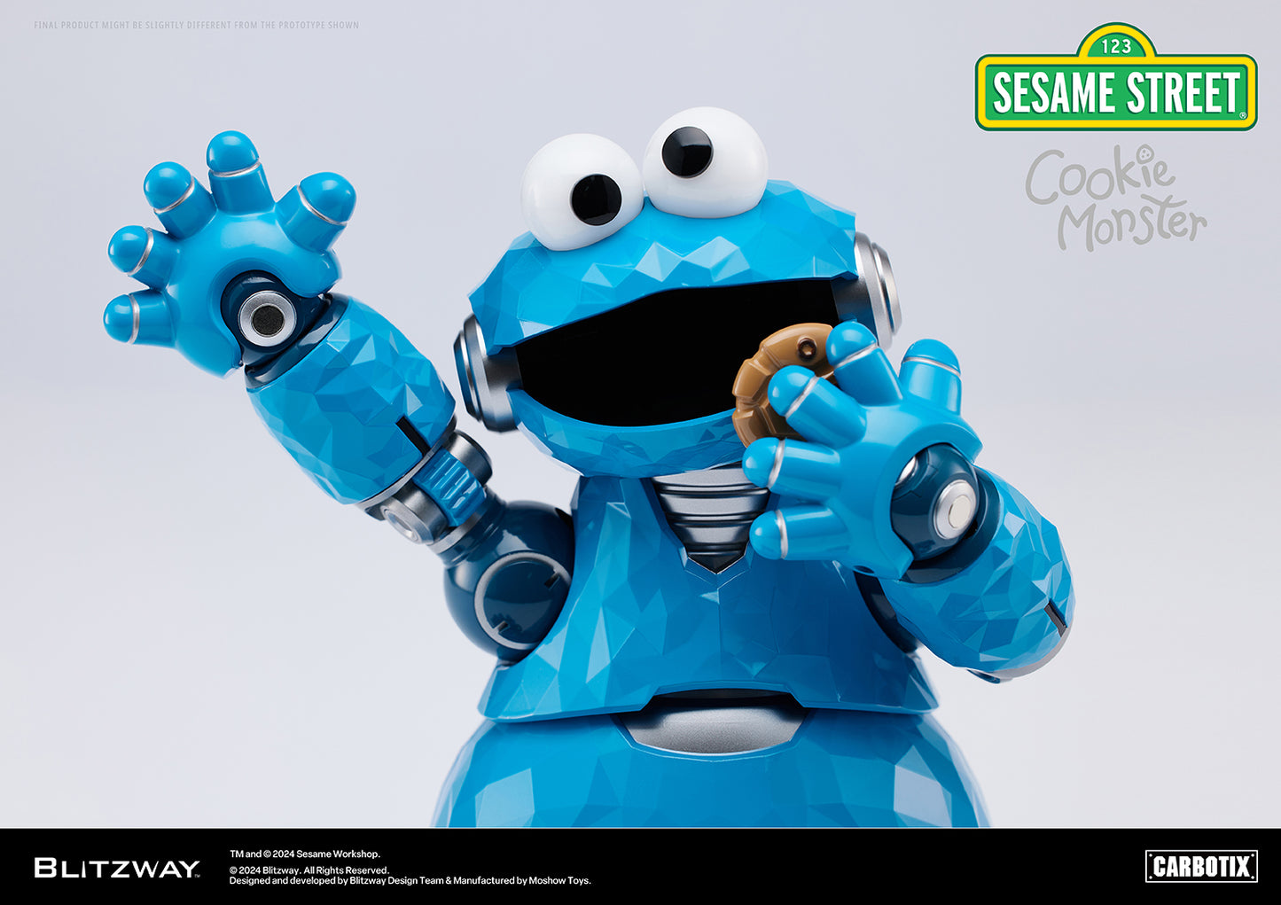 Pre Order Sesame Street Cookie Monster - Blitzway Carbotix Action Figure