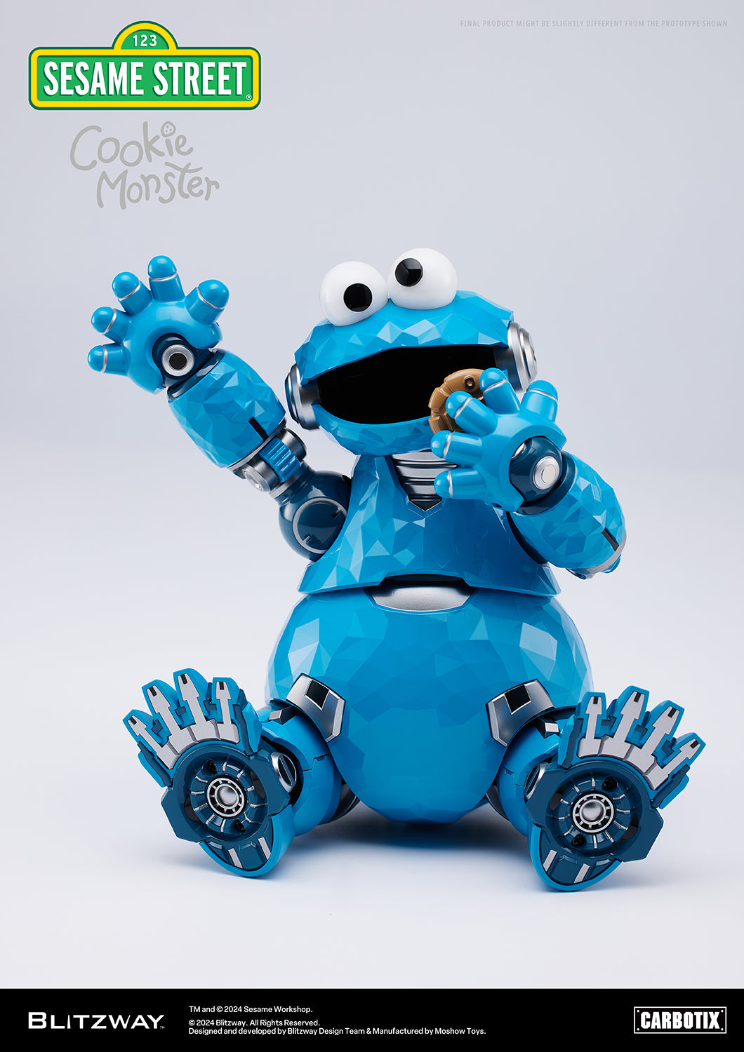Pre Order Sesame Street Cookie Monster - Blitzway Carbotix Action Figure