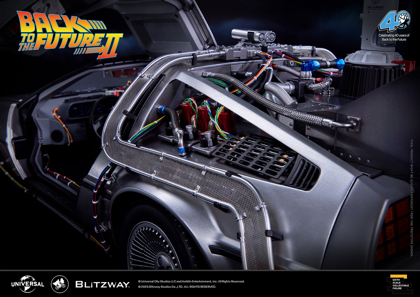 Pre Order Back to the Future II Delorean Time Machine 1/6 by Blitzway (+Bonus)