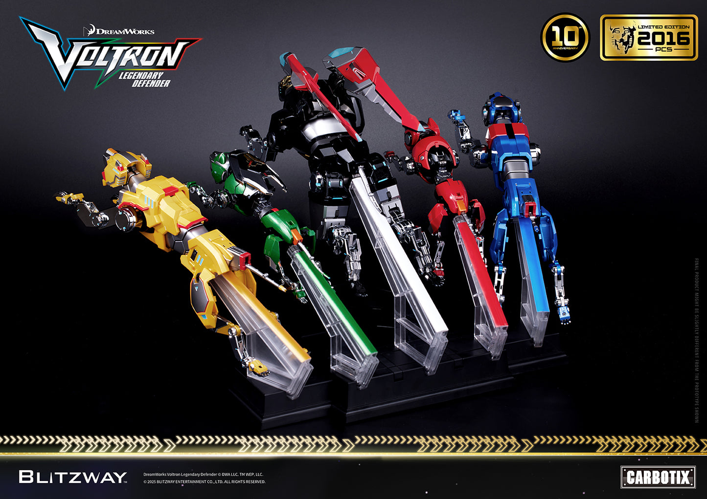 Blitzway Carbotix Voltron Legendary Defender (Special Limited Edition) | Blitzway