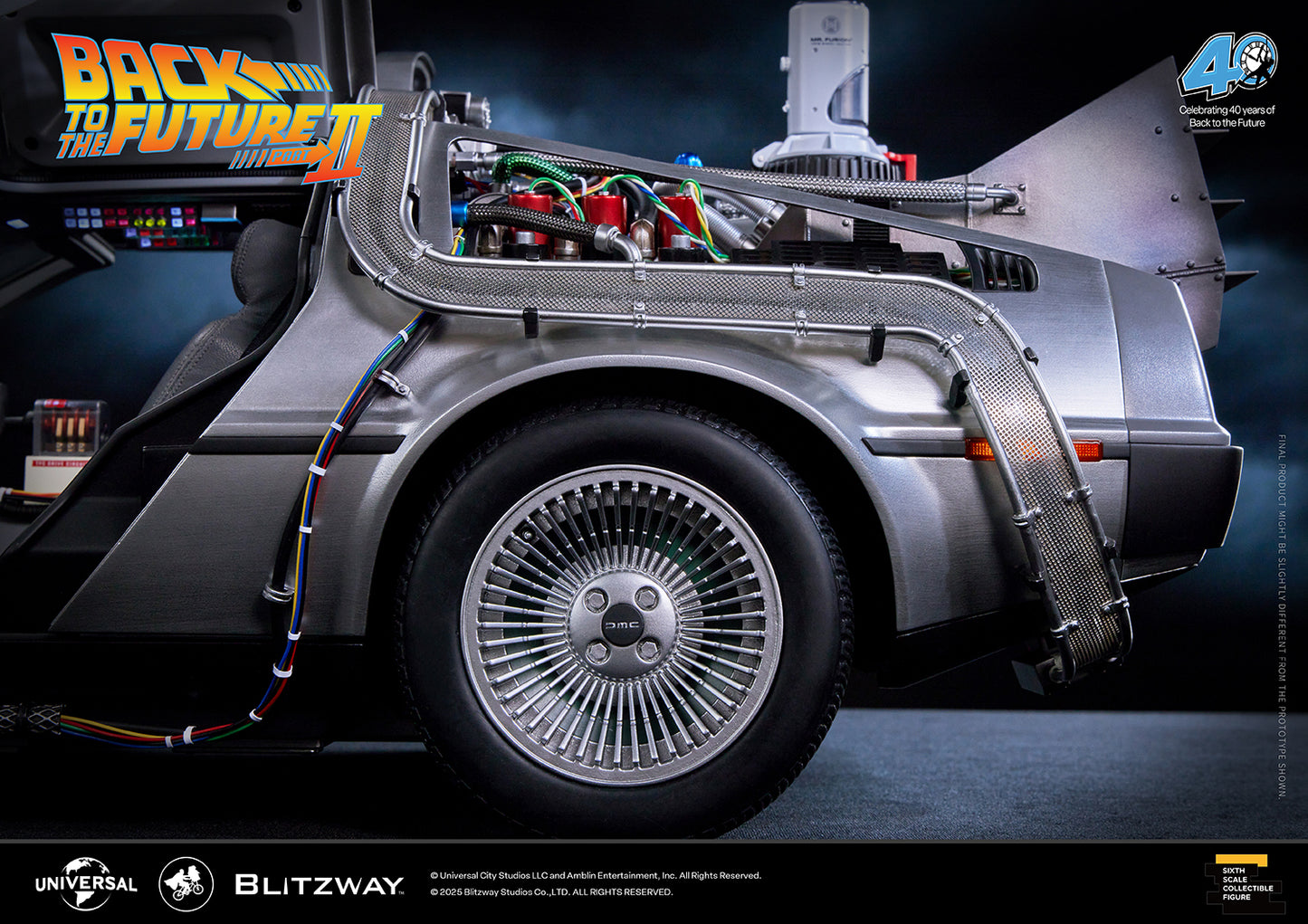 Pre Order Back to the Future II Delorean Time Machine 1/6 by Blitzway (+Bonus)