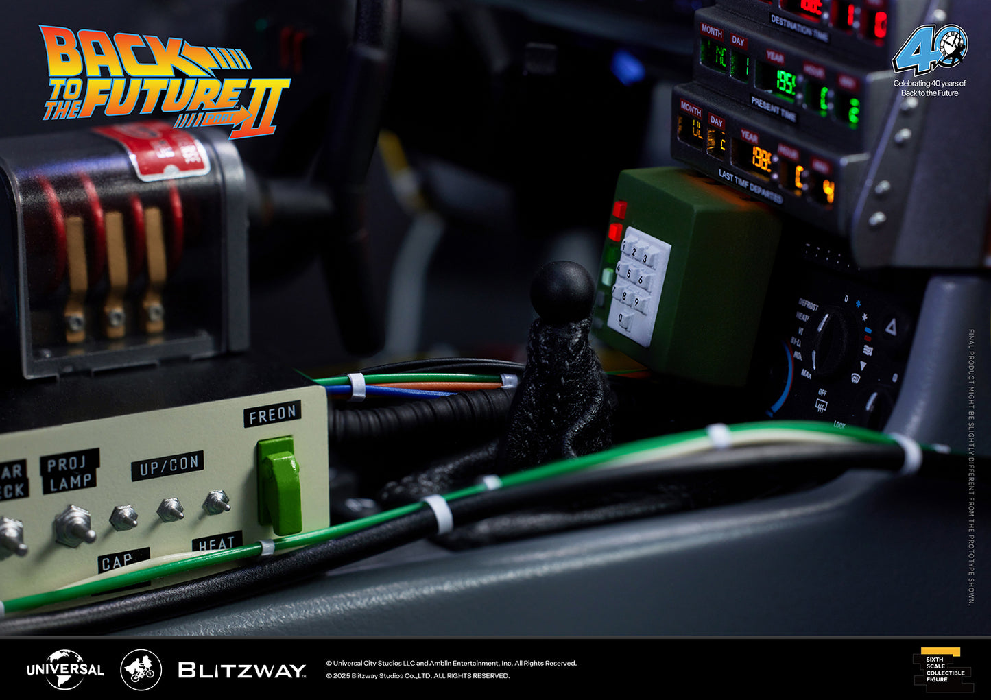 Pre Order Back to the Future II Delorean Time Machine 1/6 by Blitzway (+Bonus)