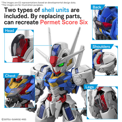 Pre Order MGSD Gundam Aerial "Mobile Suit Gundam: The Witch From Mercury" Bandai Hobby SD Master Grade Model Kit
