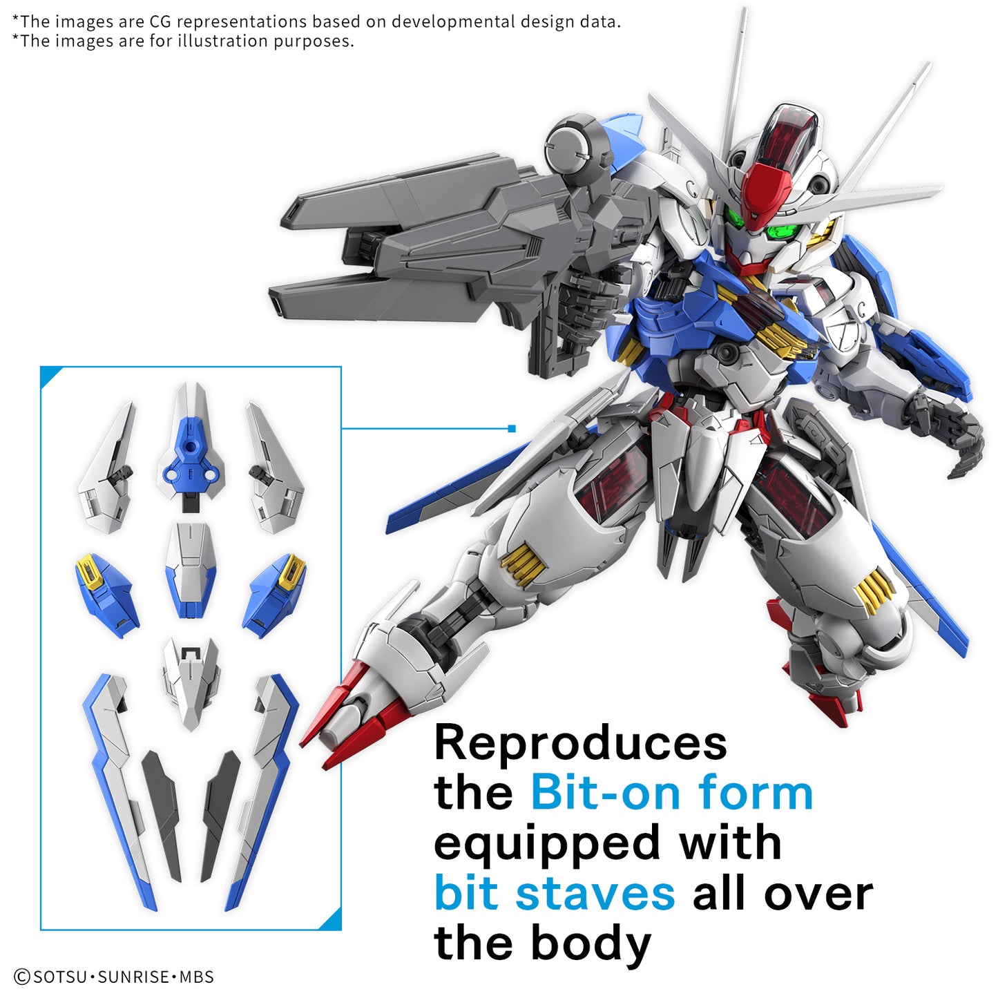 Pre Order MGSD Gundam Aerial "Mobile Suit Gundam: The Witch From Mercury" Bandai Hobby SD Master Grade Model Kit