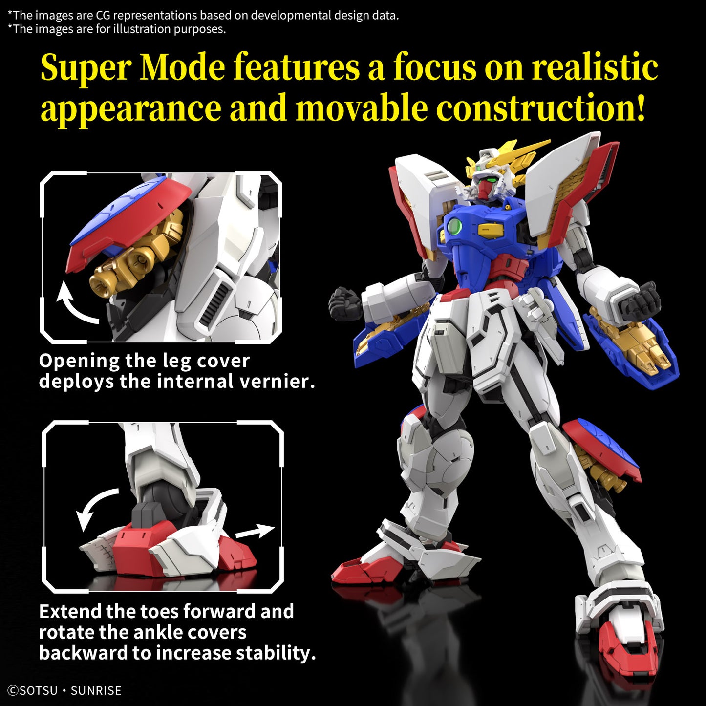 Pre Order RG Shining Gundam "Mobile Fighter G Gundam" - Bandai Hobby 1/144 Scale Real Grade Model Kit