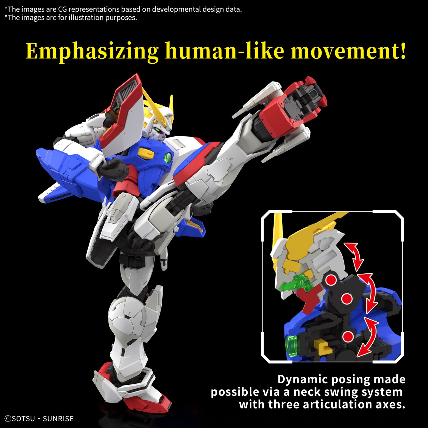 Pre Order RG Shining Gundam "Mobile Fighter G Gundam" - Bandai Hobby 1/144 Scale Real Grade Model Kit