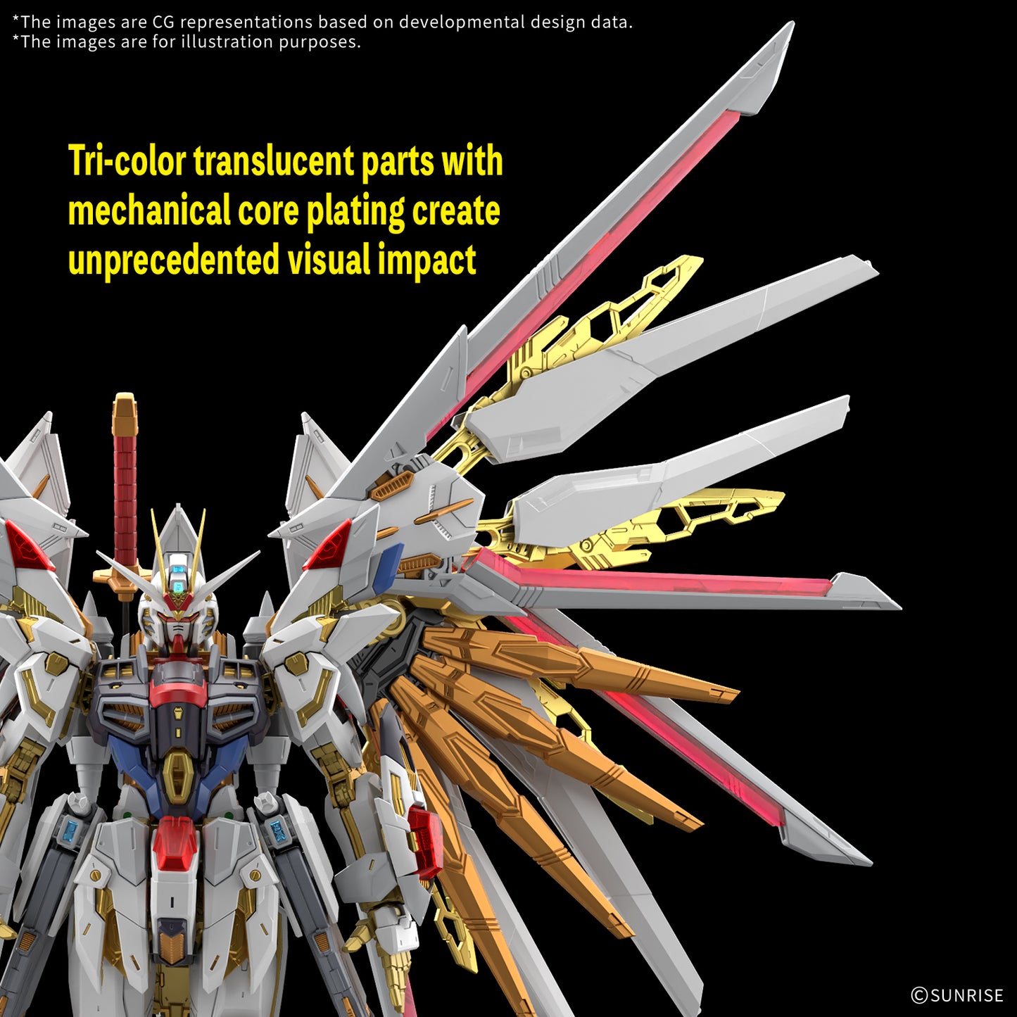 MGEX Mighty Strike Freedom Gundam "Mighty Strike Freedom Gundam" - Bandai Hobby 1/100 Scale Master Grade Extreme Model Kit