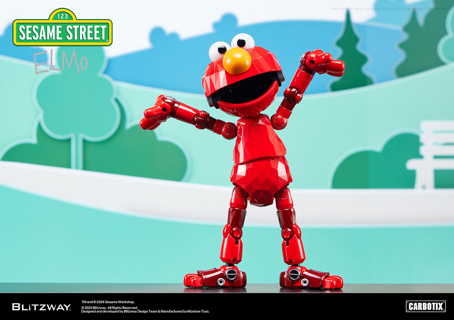 Pre Order Sesame Street Elmo - Blitzway Carbotix Action Figure