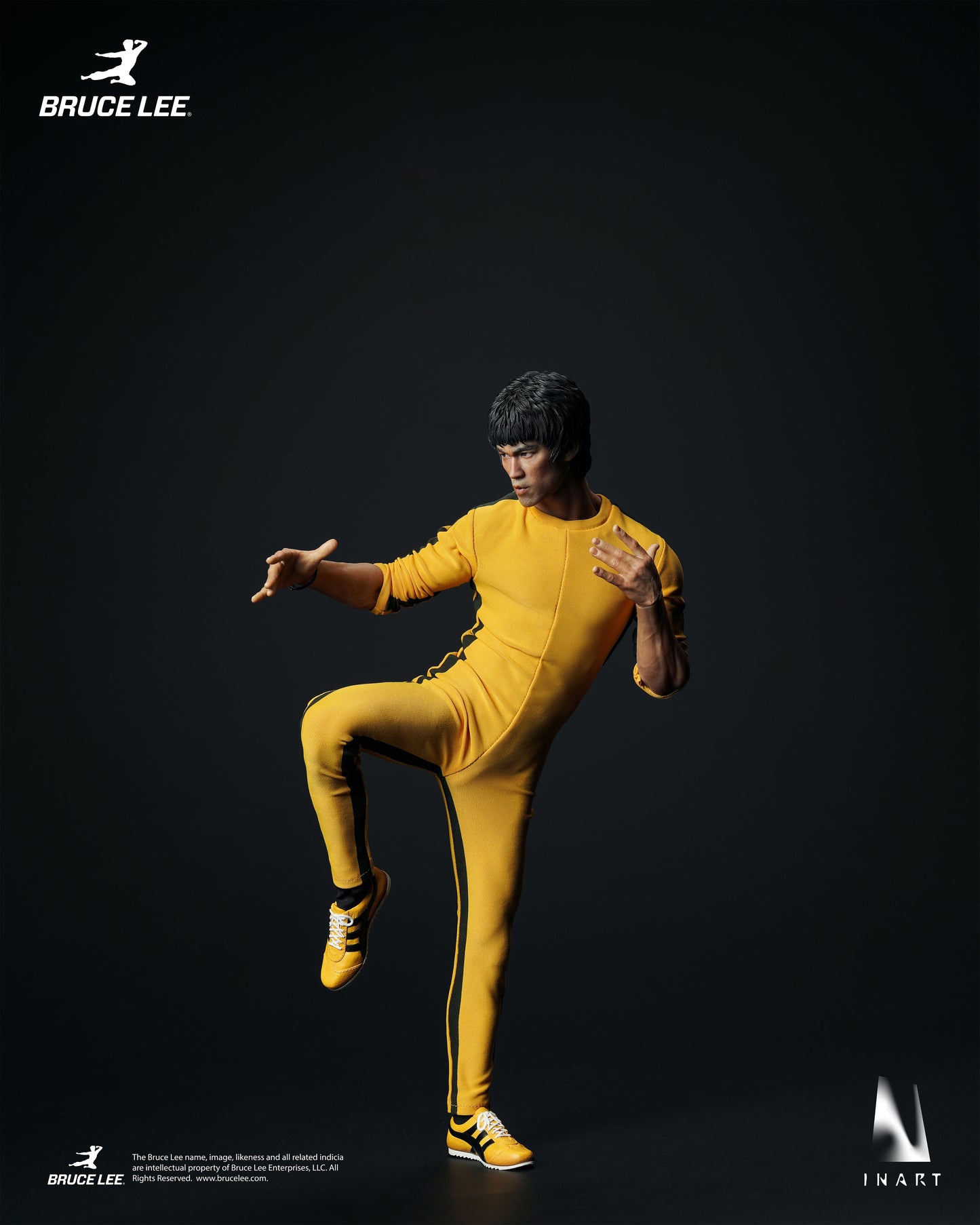 InArt 1/6 Bruce Lee - Yellow Jumpsuit "Bruce Lee" Queen Studio | InArt 1/6 Scale