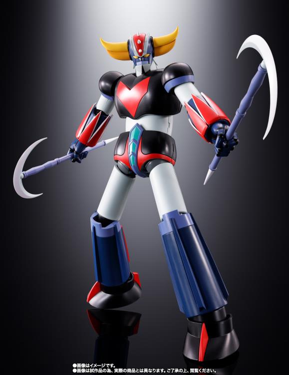 UFO Robot Grendizer Soul of Chogokin GX-76SP Grendizer (D.C. Anime Color Ver.) holding split harken