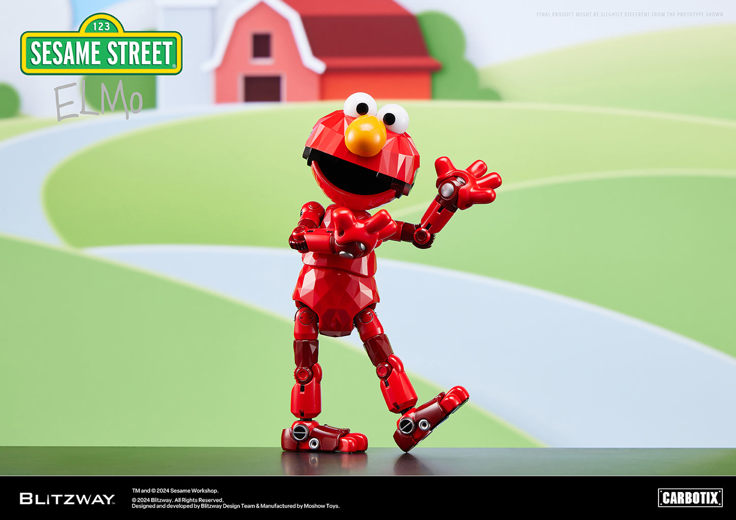 Pre Order Sesame Street Elmo - Blitzway Carbotix Action Figure