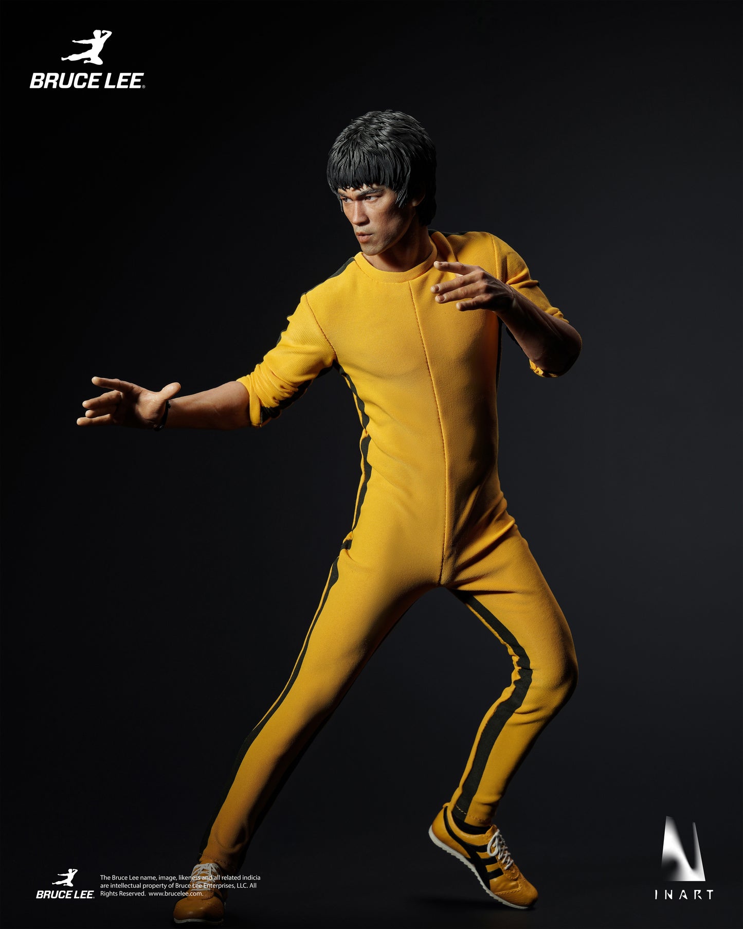 InArt 1/6 Bruce Lee - Yellow Jumpsuit "Bruce Lee" Queen Studio | InArt 1/6 Scale