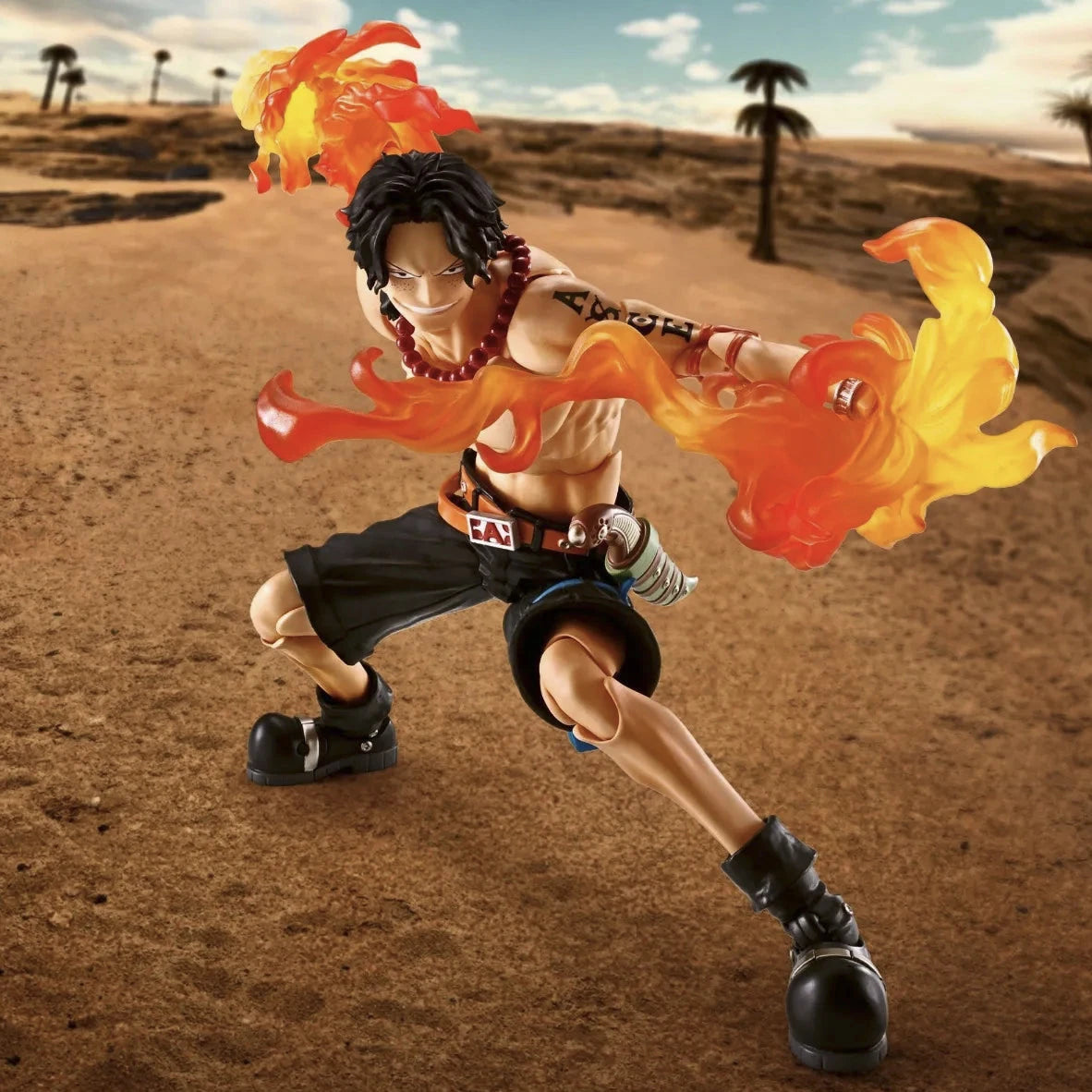 Portgas.D.Ace - Fire Fist - "One Piece", TAMASHII NATIONS S.H.Figuarts fighting pose