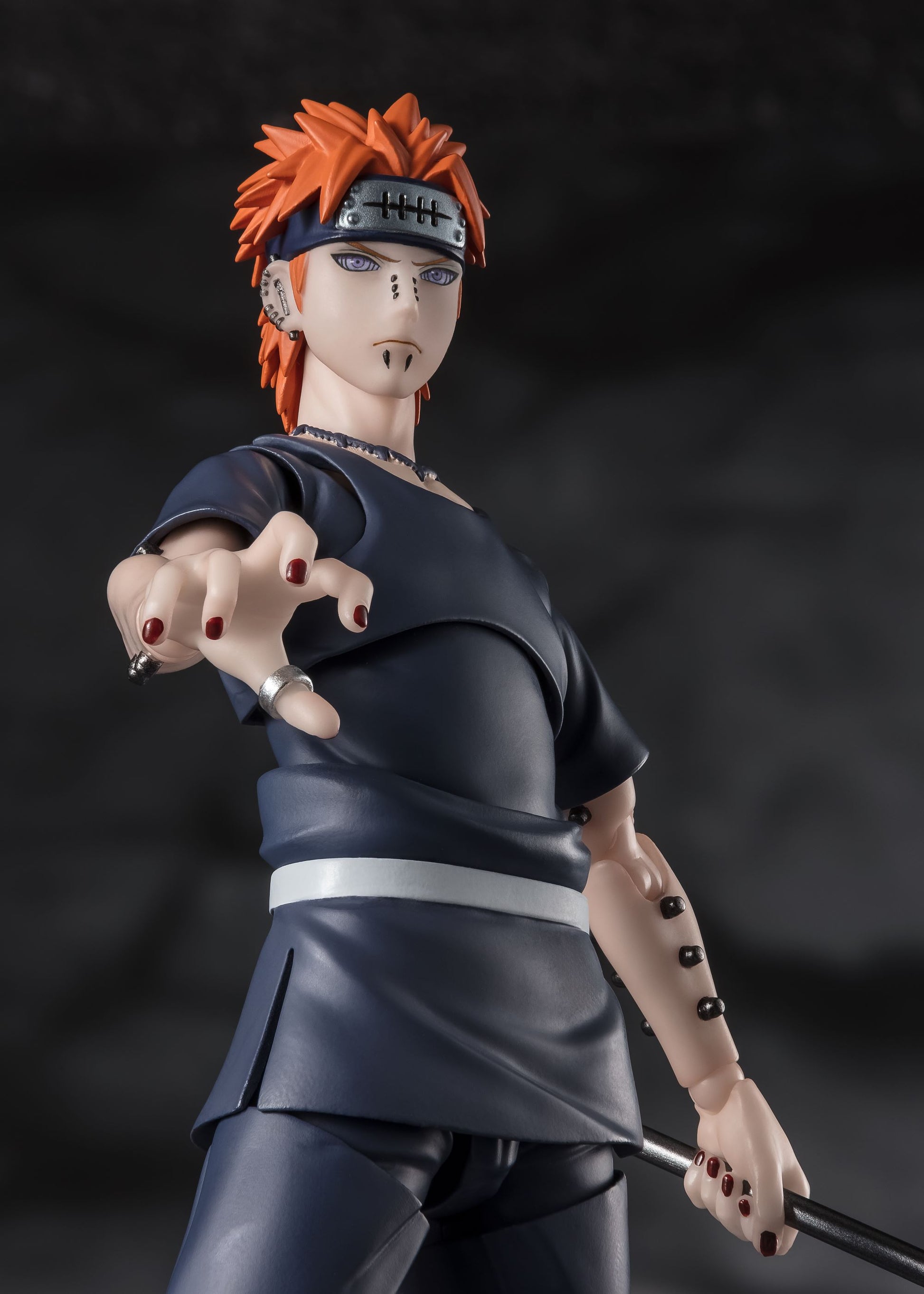 PAIN TENDO -Six Path Rinnegan- "NARUTO", TAMASHII NATIONS S.H.Figuarts cloak off pose