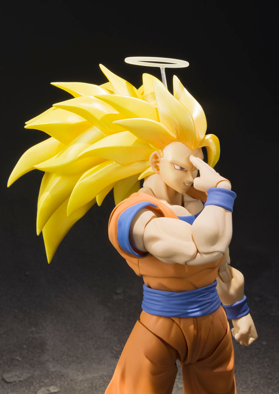 Super Saiyan 3 Goku "DRAGON BALL Z", TAMASHII NATIONS S.H.Figuarts 2 fingers on forehead pose